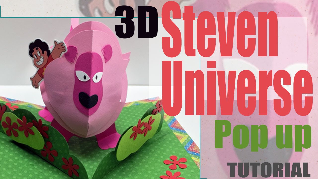 Tarjeta Popup Steven Universo (Leon) - Popup Card Steven Universe (Lion)
