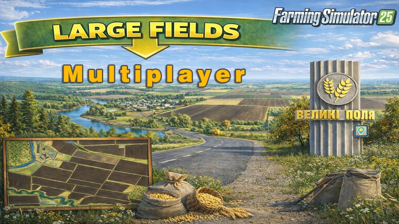 🔴🅻🅸🆅🅴 🔴 🌻Farming Simulator 25🌻***MultiPlayer***LARGE FIELDS / БОЛЬШИЕ ПОЛЯ_ 34***
