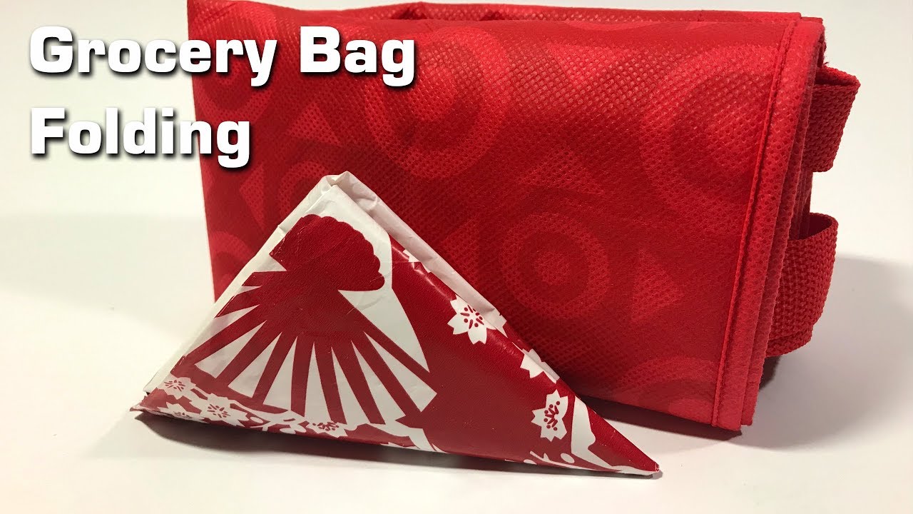 How to fold Grocery bags for storage