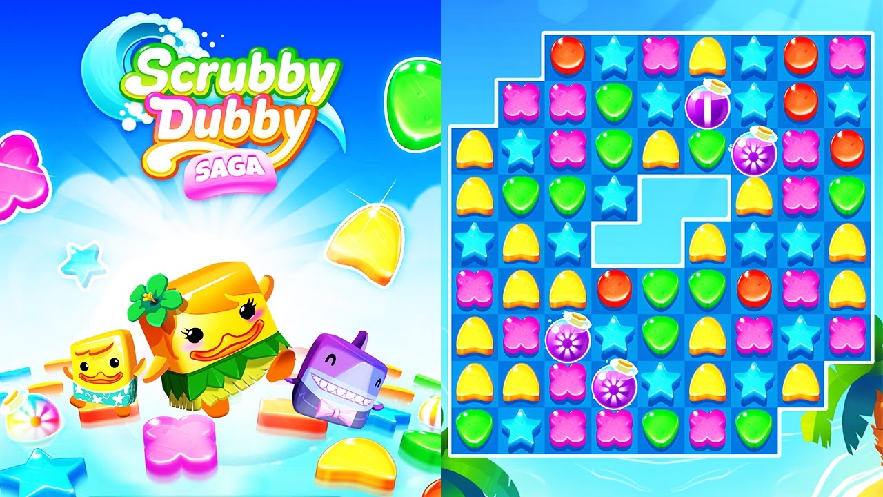 Scrubby Dubby Saga App für Kinder - schöne Seifen sammeln und verketten | für Android & IOS