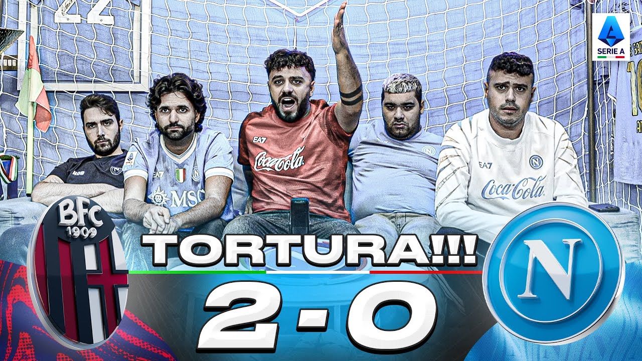 😵 TORTURA!!! BOLOGNA 2-0 NAPOLI | LIVE REACTION NAPOLETANI HD