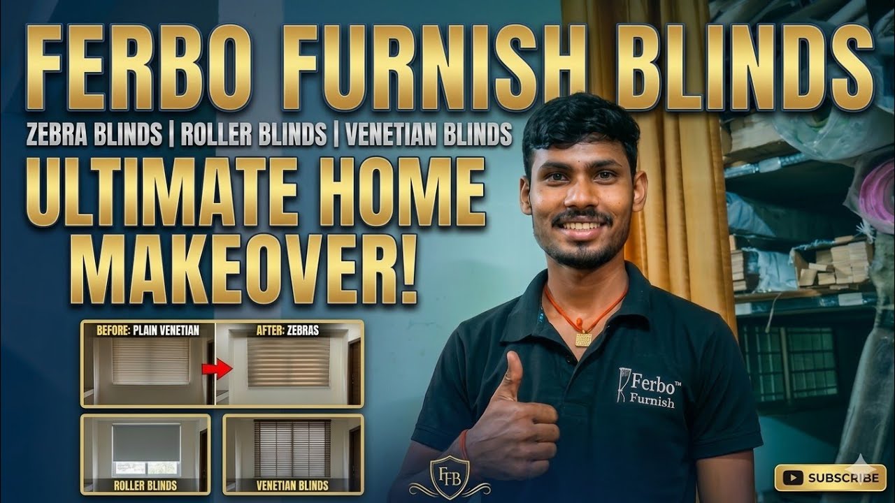 Ferbo Furnish Blinds 🏠🛠️🔨 cotton motors track  motorised track pvc blinds  