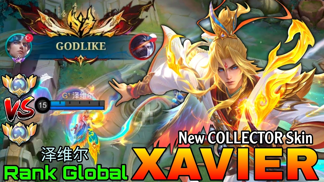 Sunborn Monarch Xavier New COLLECTOR Skin Gameplay - Top Global Xavier by 泽维尔 - Mobile Legends