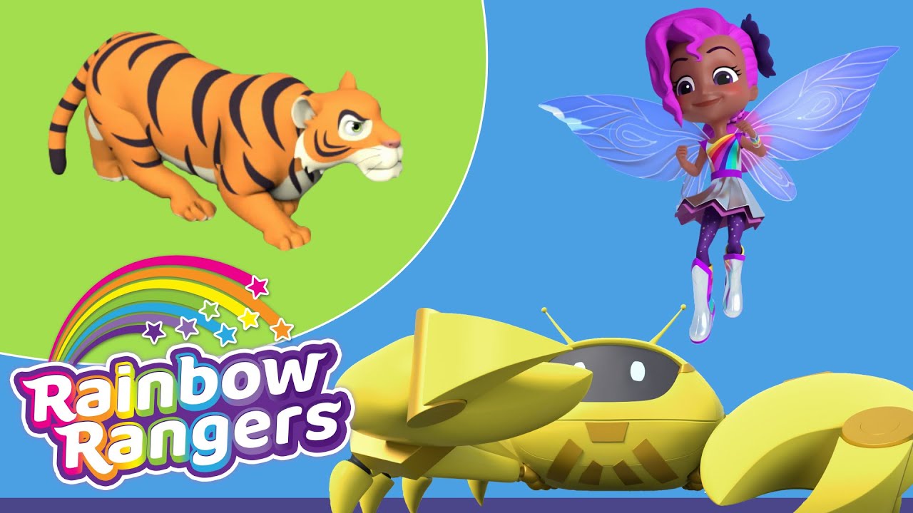 Tigers and Rangers and Crabs, Oh My! | Rainbow Rangers Episode Clip