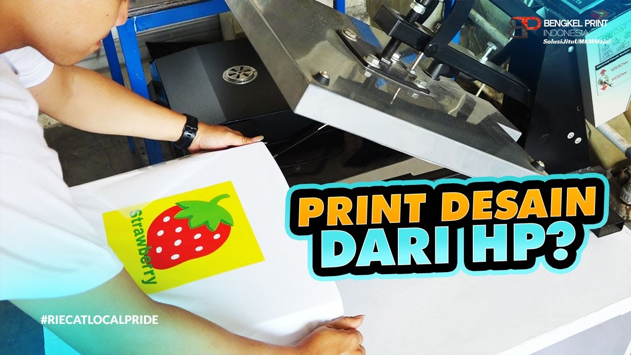 Print Sablon DTF Pakai Desain dari HP ?
