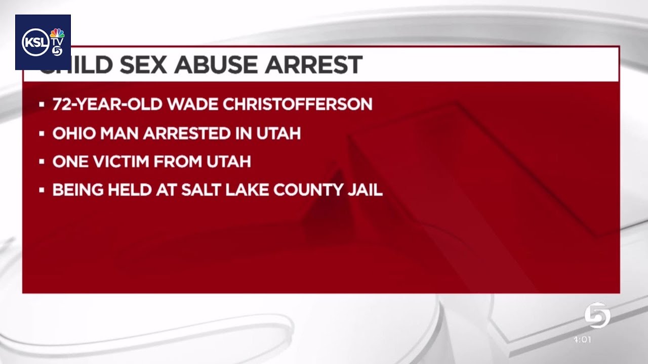 Ohio man arrested in Utah on child sex abuse charges