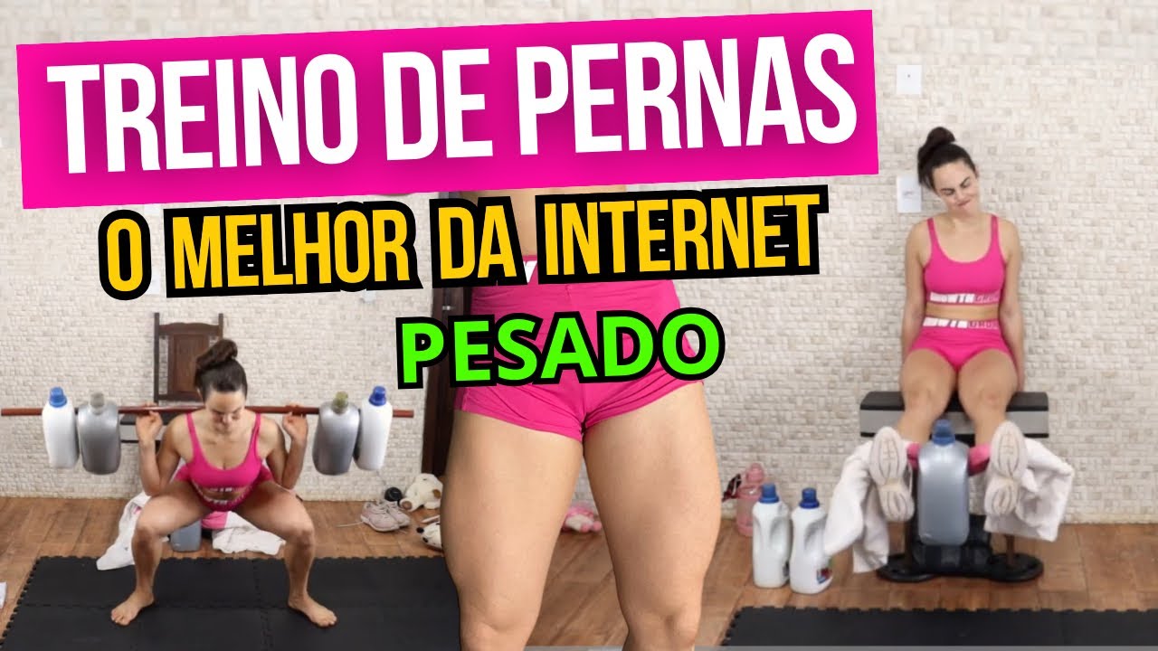 Treino de Pernas completo em casa (Adptando os equipamentos da academia)