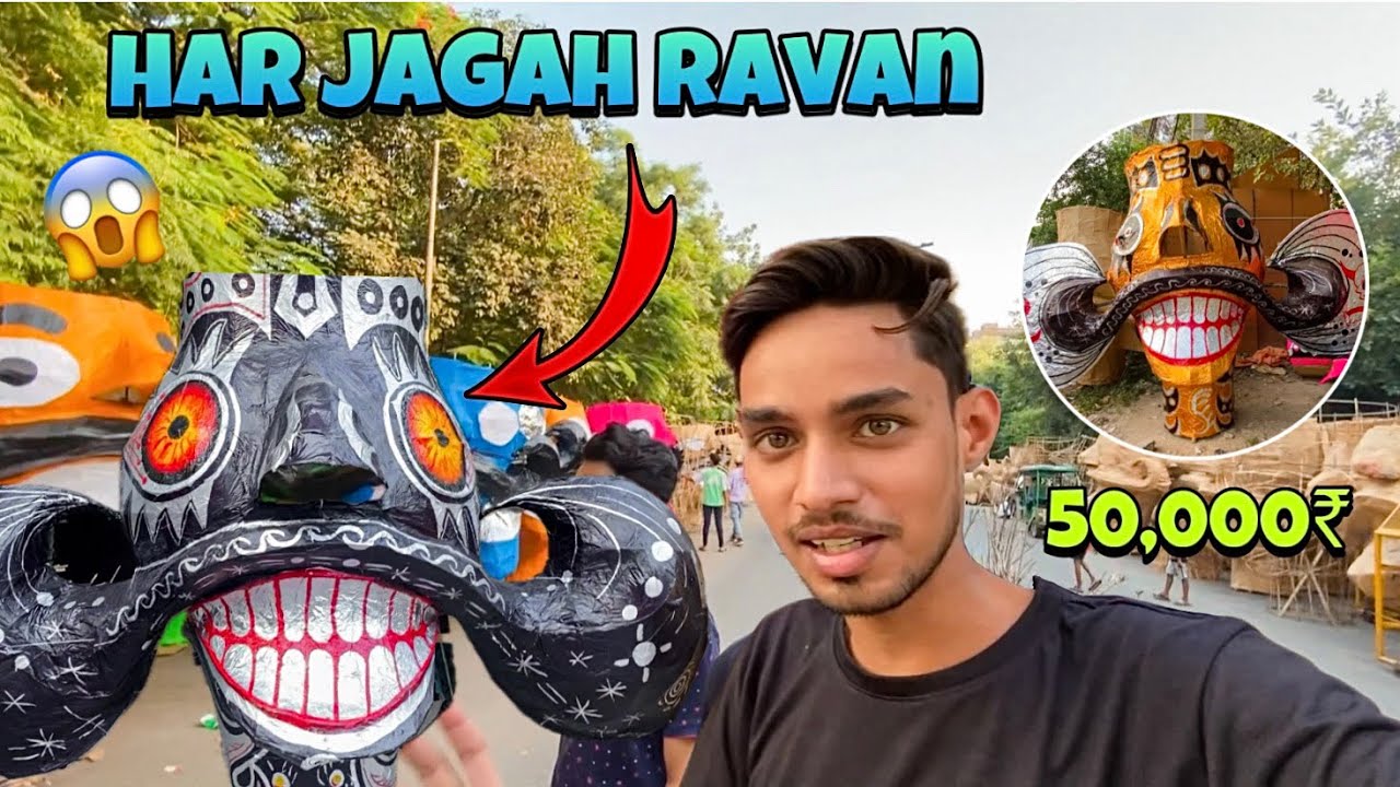 50,000₹ ki Mundi hui teyaar😱 | Ravan making 2025 | Rajouri garden | Tagore garden | Subash nagar