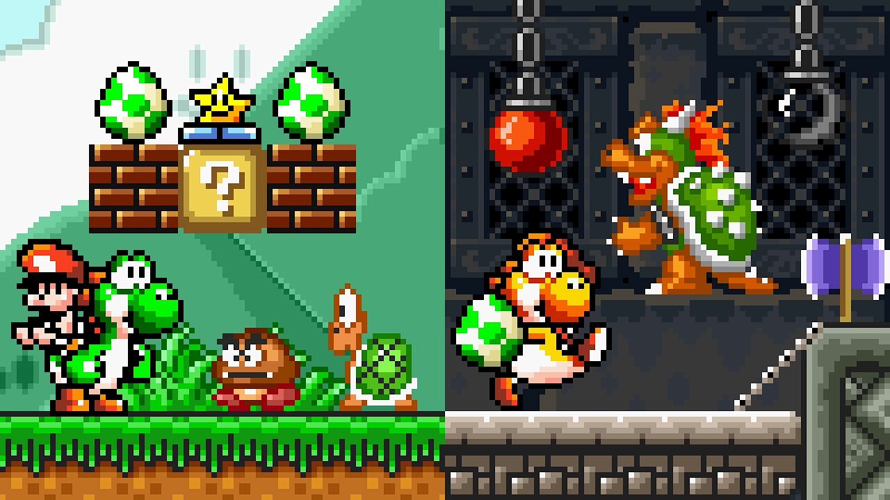 Super Mario Bros. X2 (SMBX 2.0) - Yoshi's Island - Styled Yoshi (SMB1 Levels). ᴴᴰ