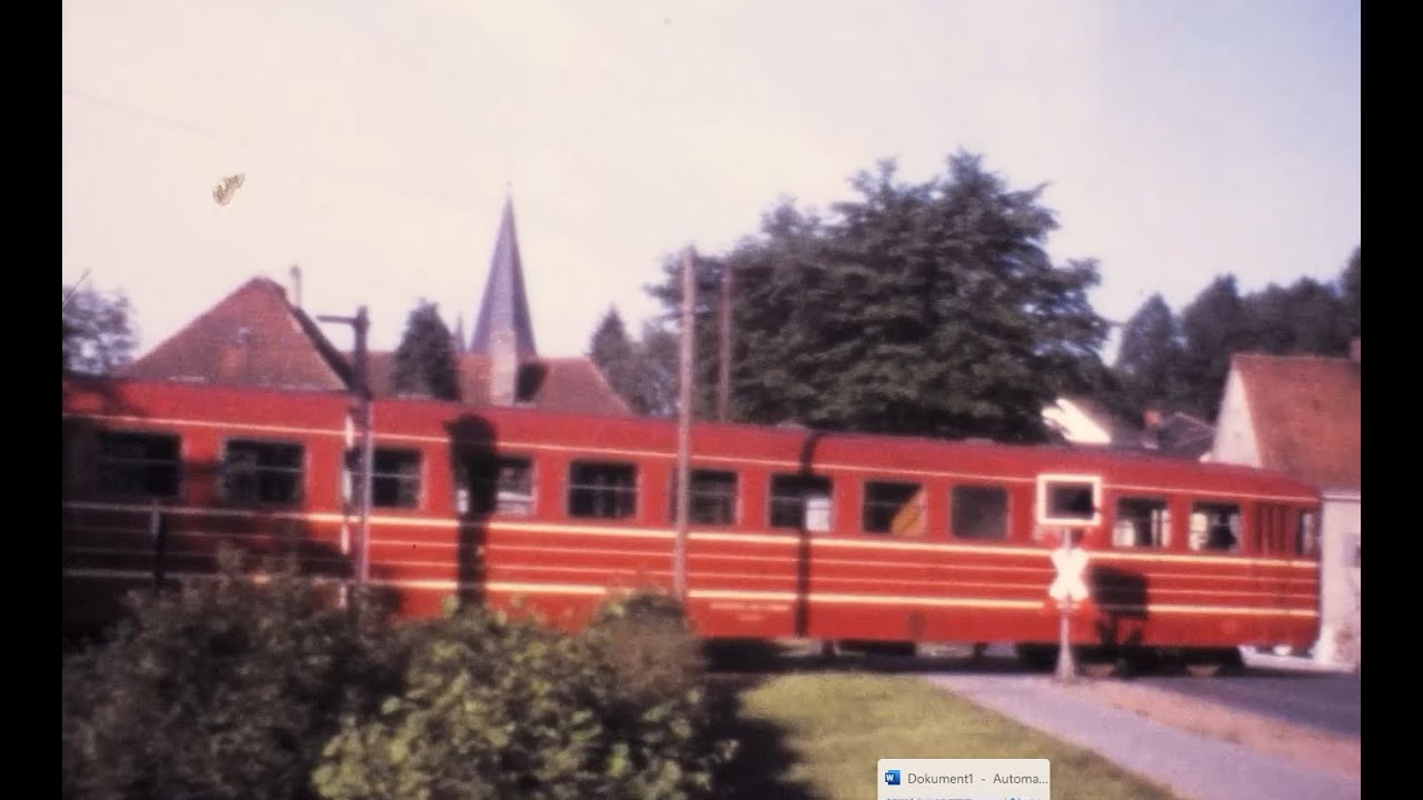 Das Ende der Personenbeförderung mit den Triebwagen der WLE am 31. Mai 1975