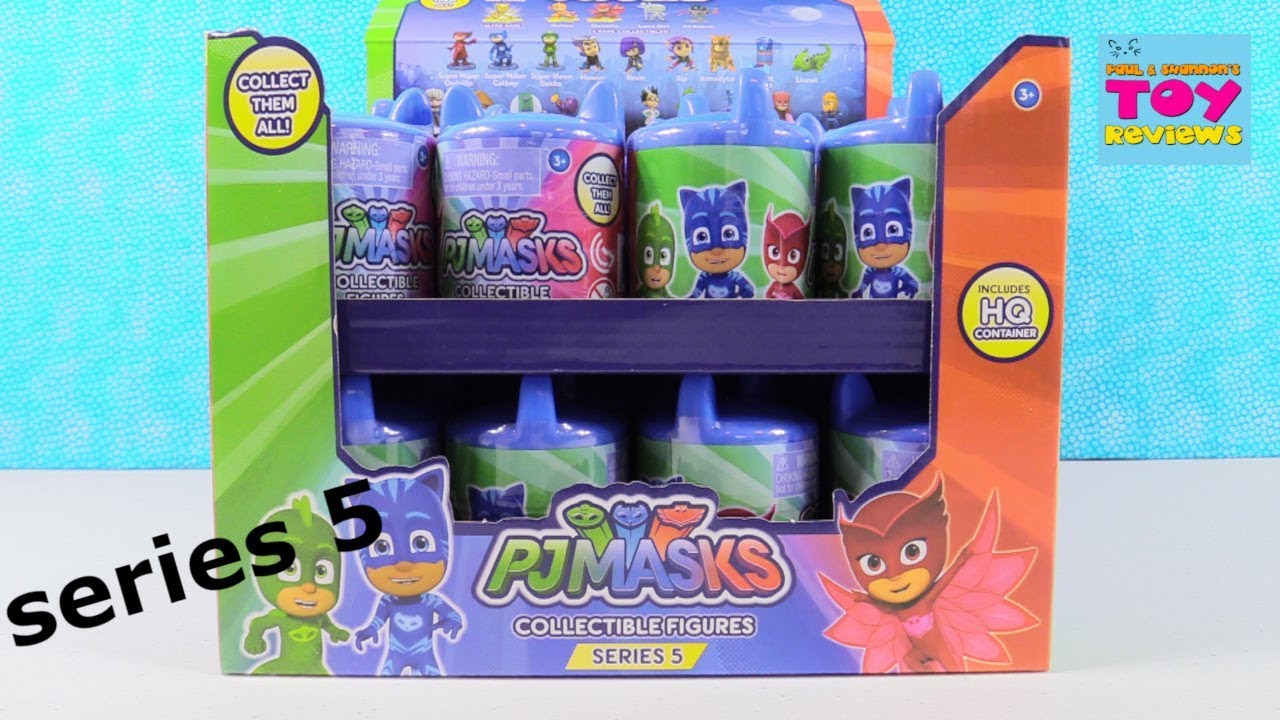 PJ Masks Series 5 Collectible Figures Full Box Blind Bag Opening Toy Review | PSToyReviews