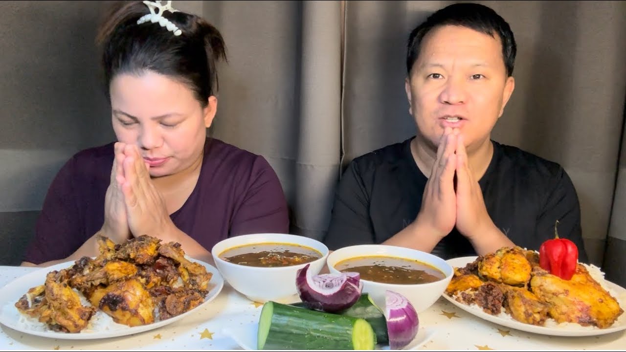 Wow Chicken fry को साथमा मिठो गुन्द्रुक र पिरो खोर्सनी सॅग खाना  Nepali mukbang🙏