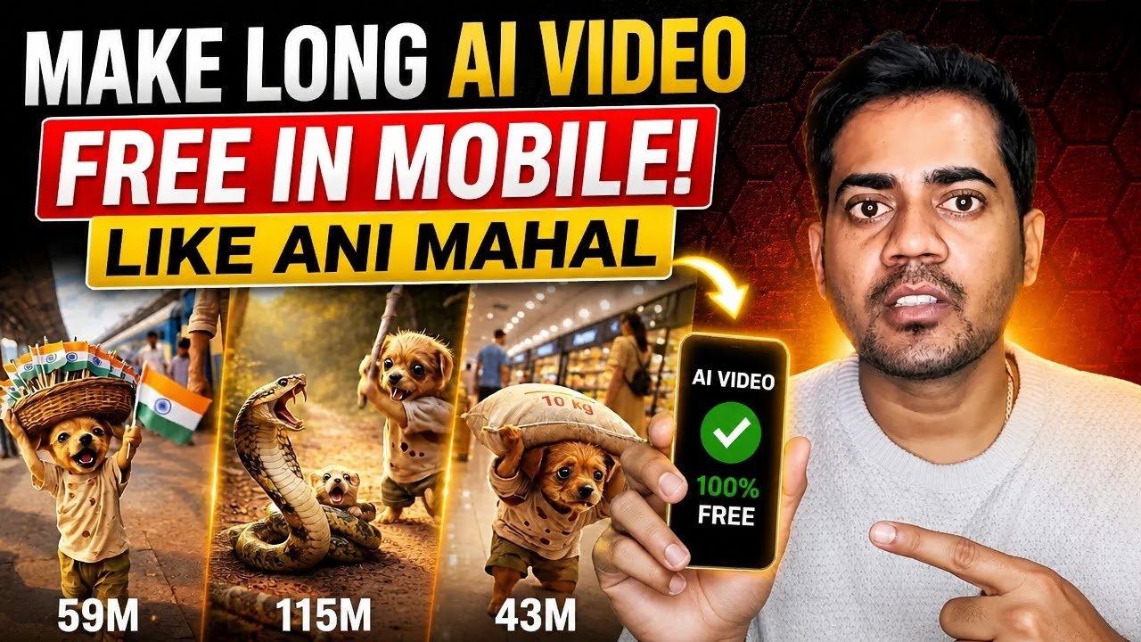 How to make long AI Video Free In Mobile |  Make Video Like ANI MAHAL