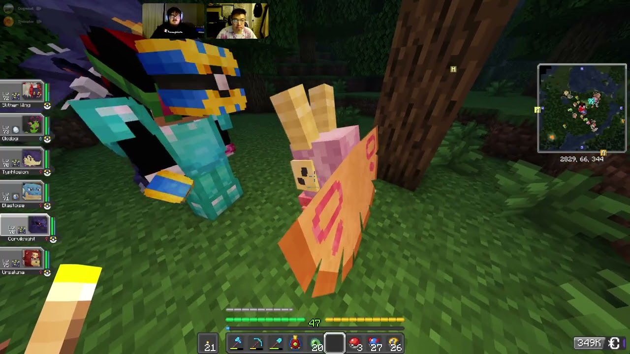 Cobblemon Episode 75, Finding the Stronghold and entering the End, with Bear and Cat