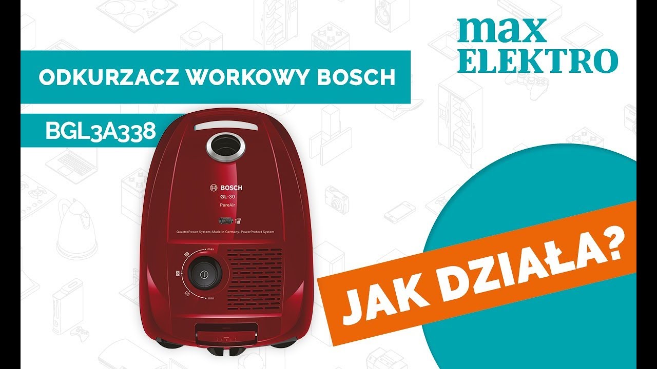 Czyść JAK BURZA! Odkurzacz workowy Bosch BGL3A338 - poznaj jego funkcje i zalety