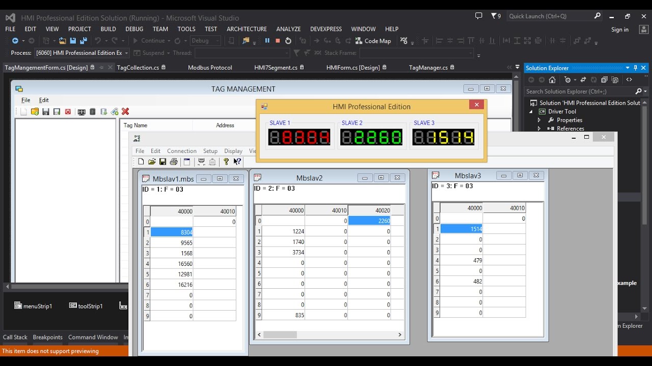 5. HMI Control C#: Modbus Power Tools With Visual C#