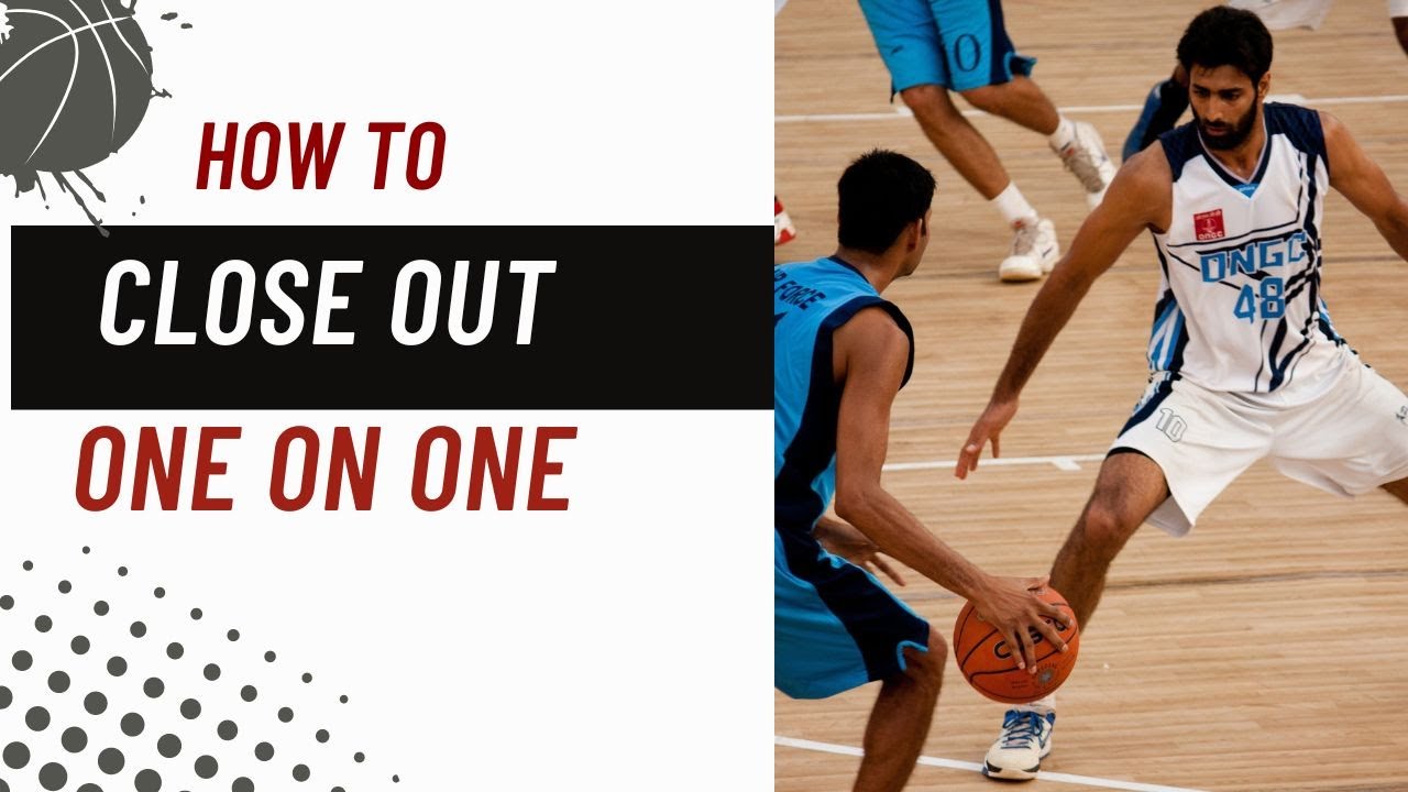 How to get better footwork on your close outs for one on one defense.