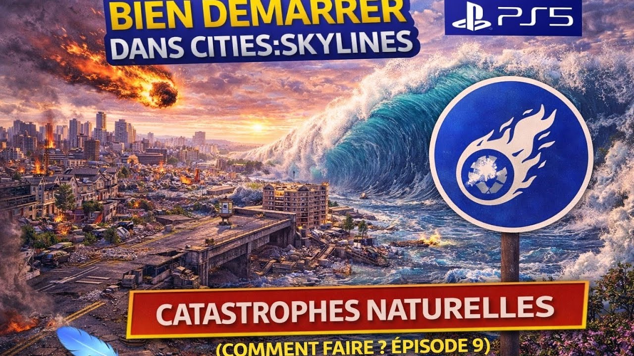 Cities: Skylines – gérer les catastrophes naturelles (PS4 / PS5) Épisode 9