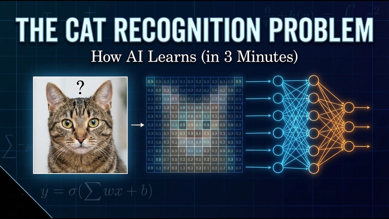 How does a machine learn to recognize a cat