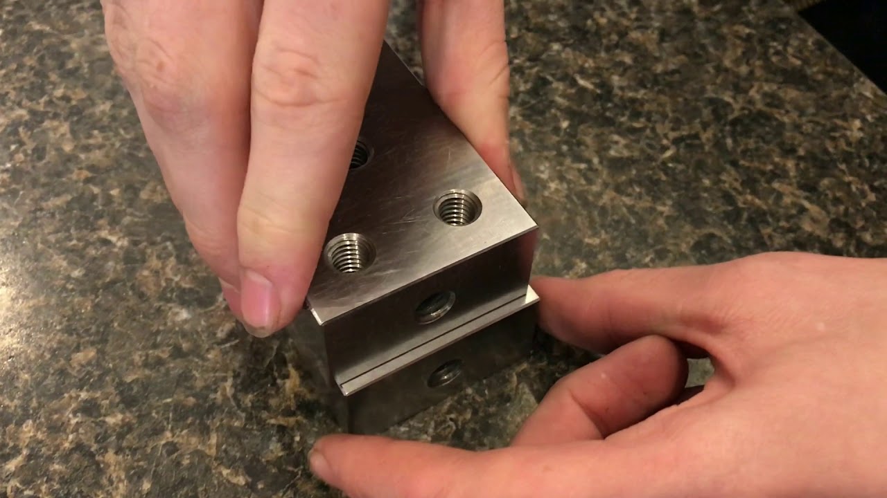 Steel 123 blocks so flat they STICK together (completely NON-magnetic)