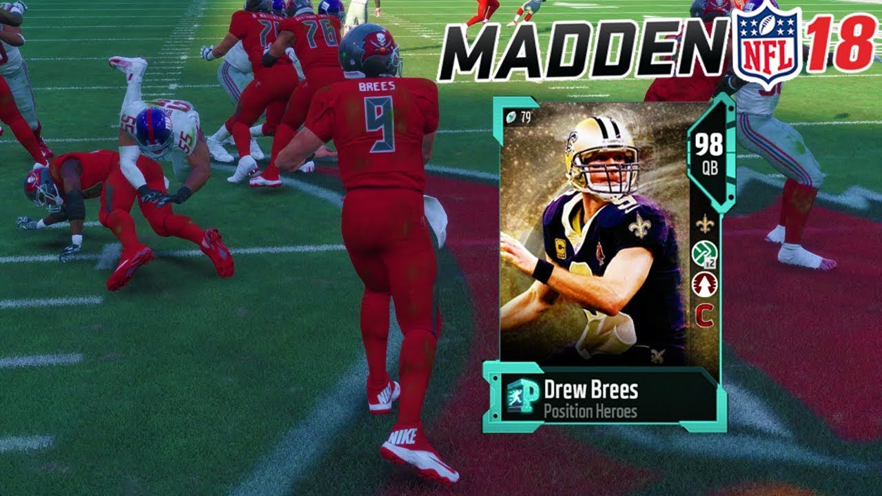 POSITION HERO DREW BREES!! | MADDEN 18 ULTIMATE TEAM GAMEPLAY