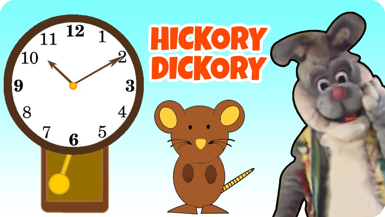 Nursery Rhymes For Children | Hickory Dickory Dock With Buddy Rabbit