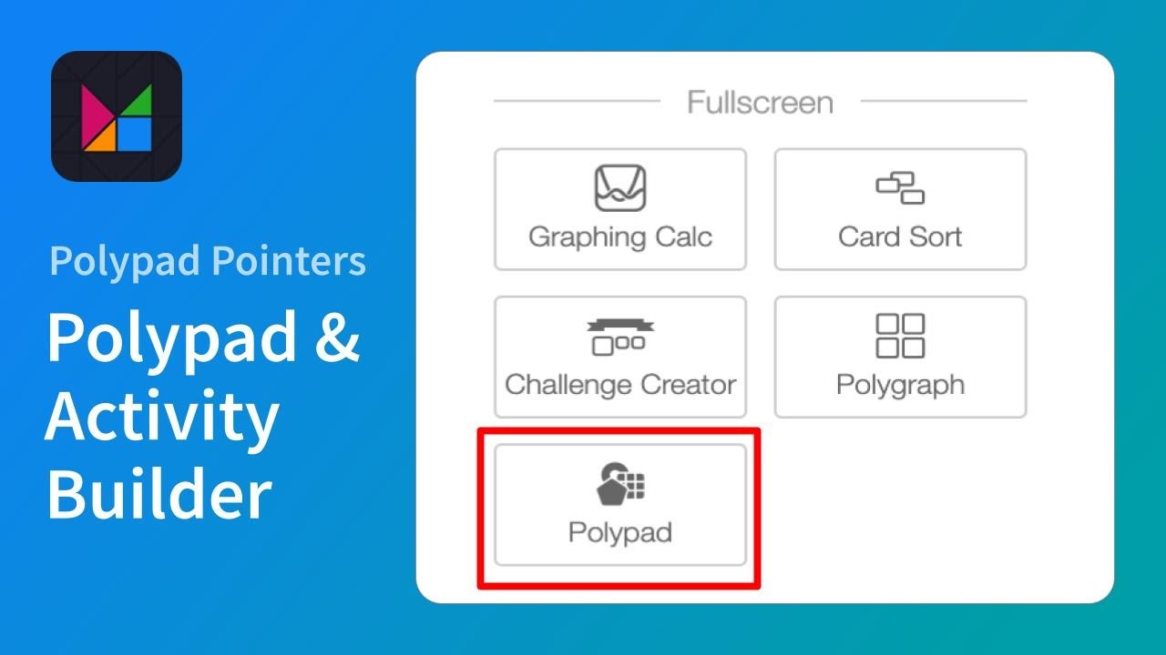 Использование Polypad в Activity Builder — указатели Polypad