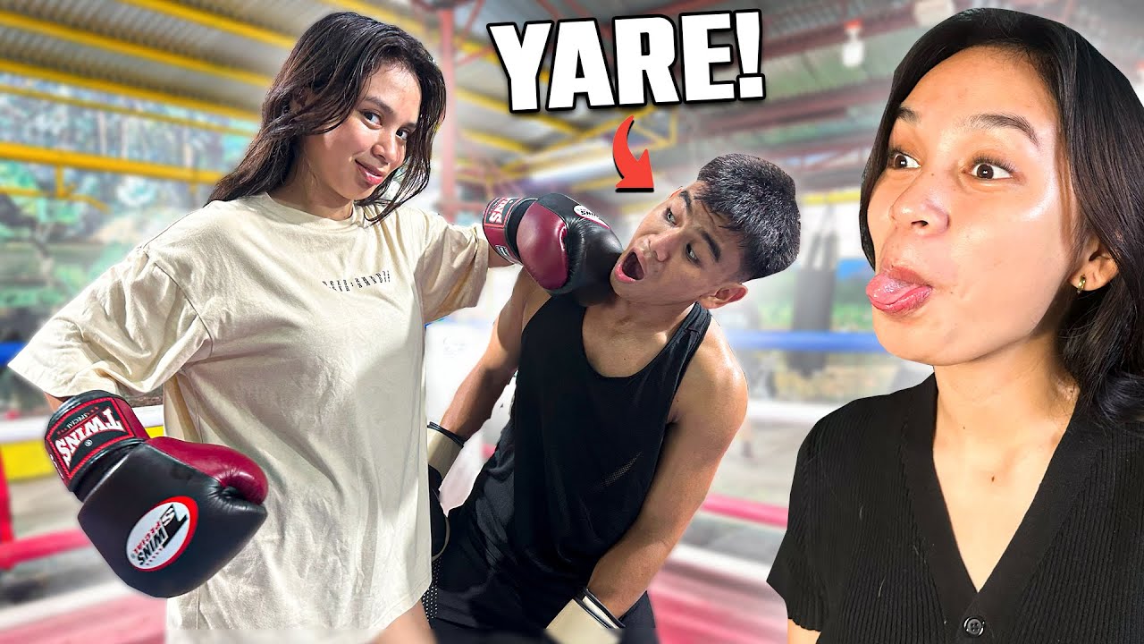 TEACHING MY GIRLFRIEND to do BOXING *GONE WRONG*