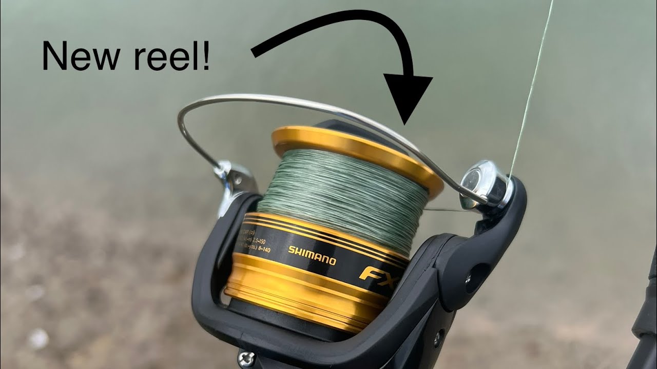 I got a new reel!-gear review and spooling-( shimano FX 2500HG )