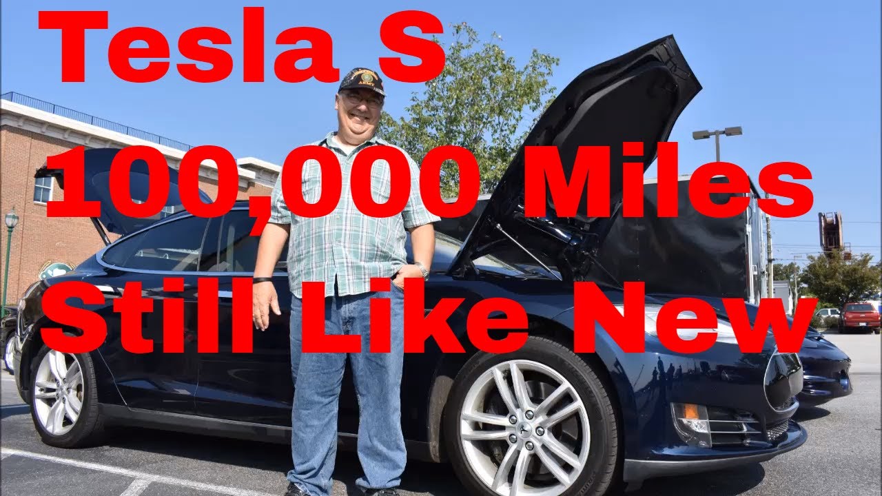 Tesla S Chip Monk Cars & coffee 100,000 mile tesla
