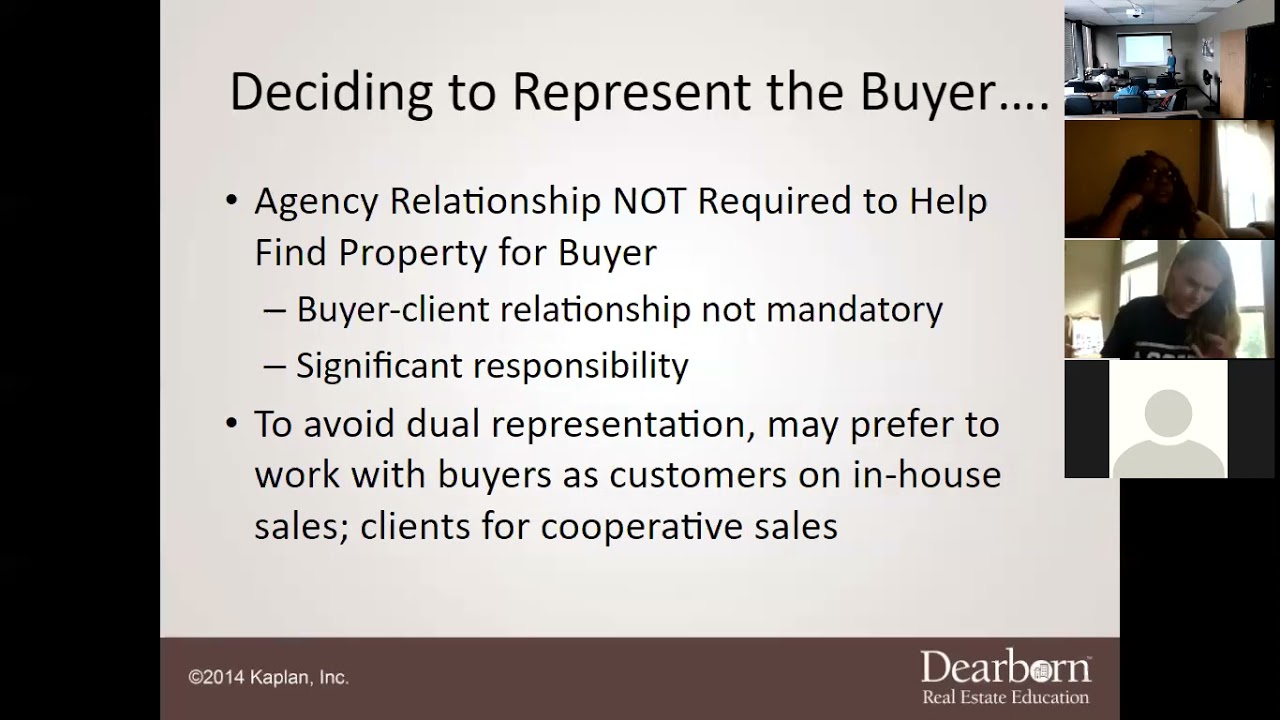 Real Estate Agency - Chapter 5 Lecture