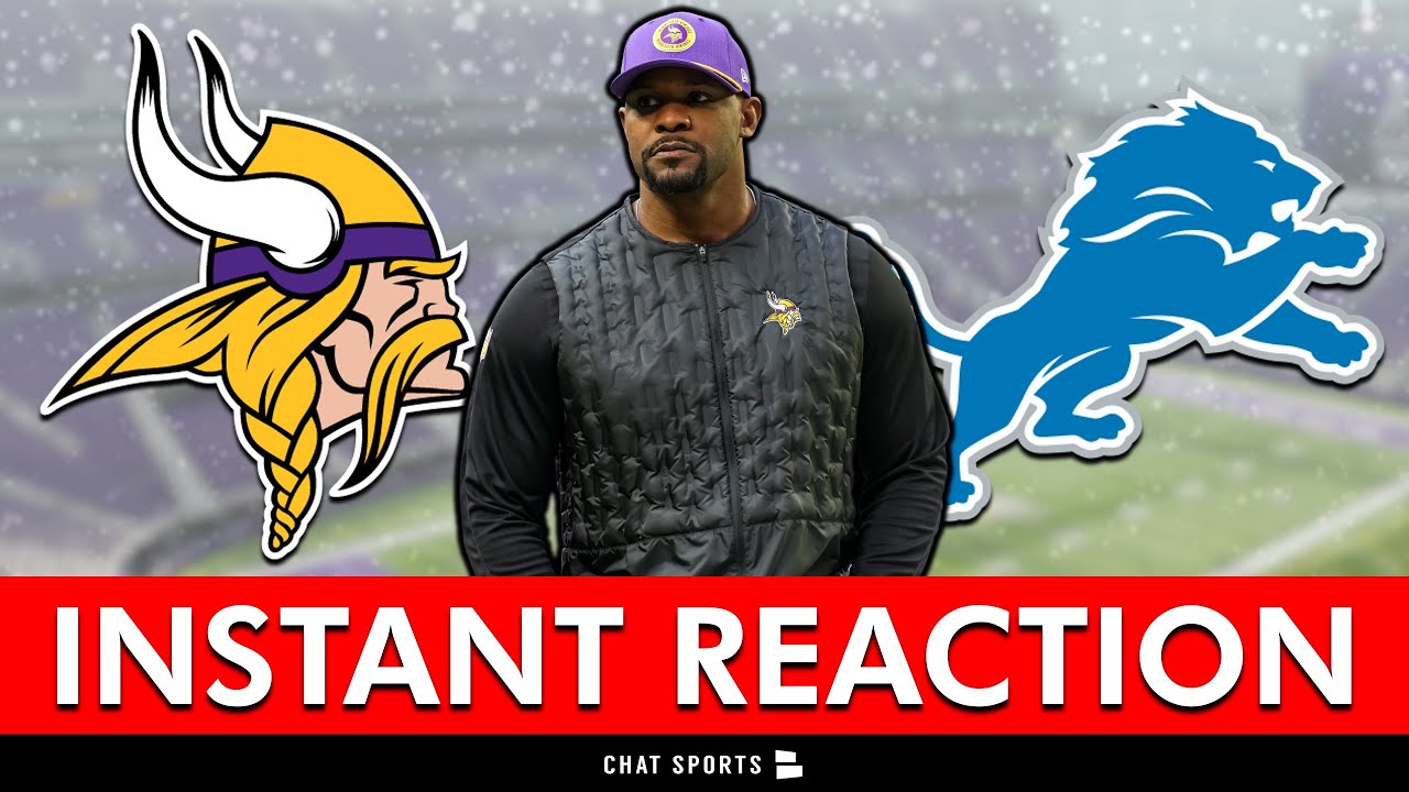 🚨BRIAN FLORES SAVES CHRISTMAS! Vikings-Lions INSTANT REACTION!