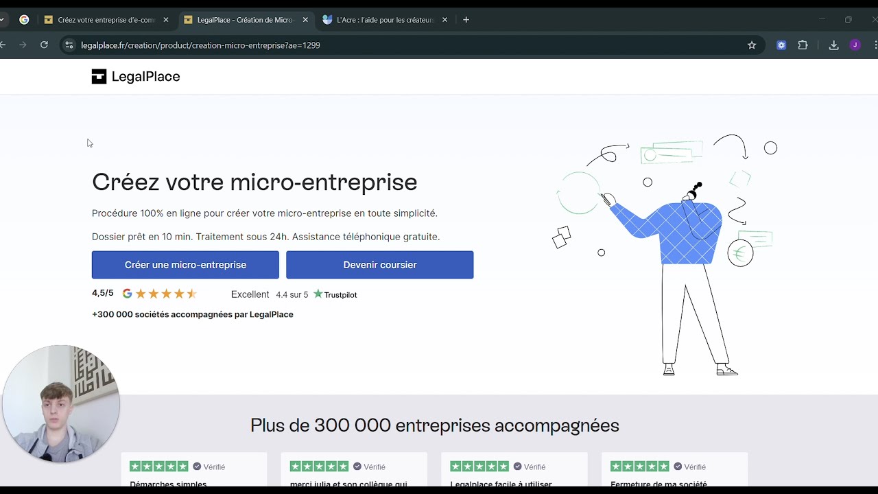 Comment créer sa Micro-entreprise avec LEGALPLACE (Guide complet)