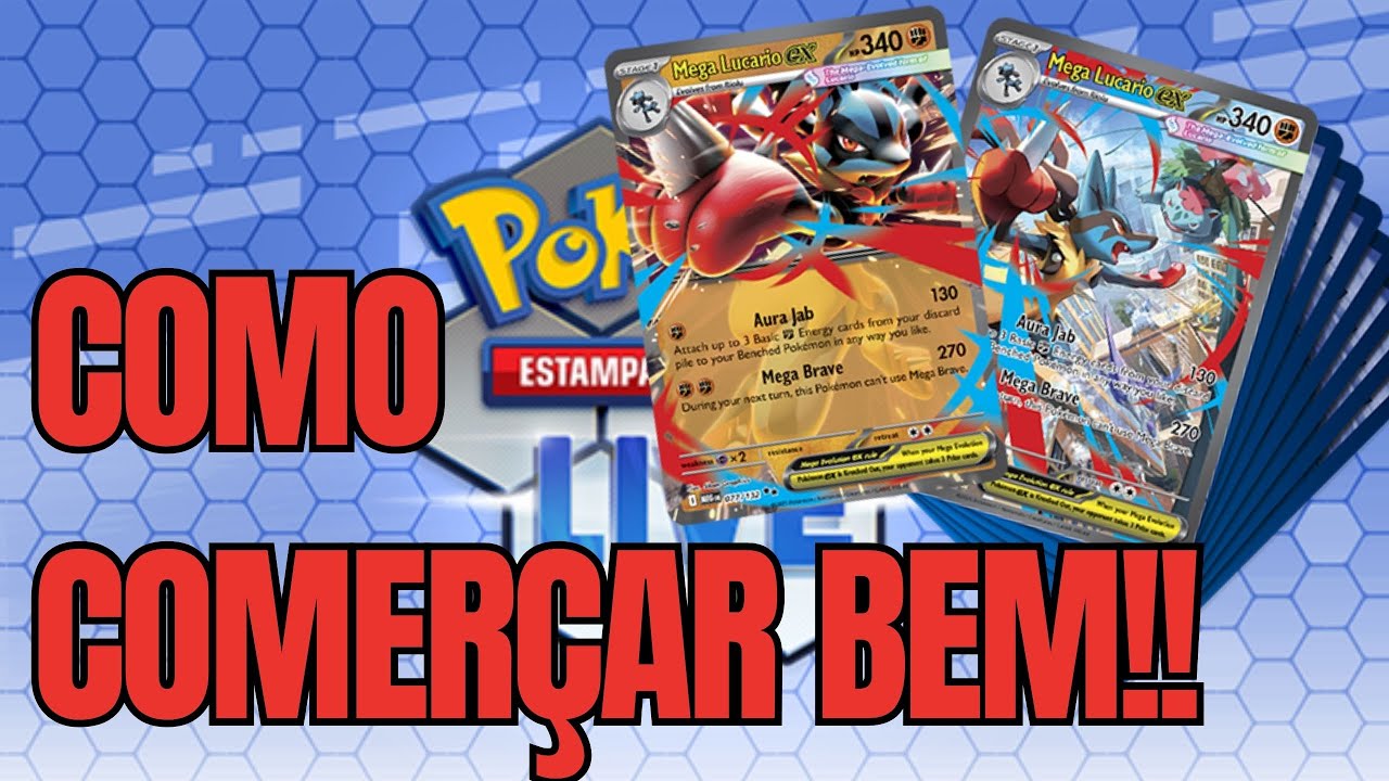 Como começar bem no Pokemon TCG Live - Deck Mega Lucario EX