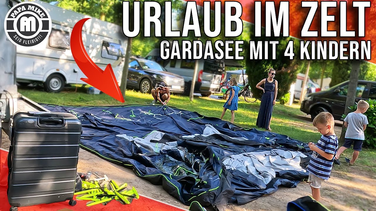 Mit der Gro&szlig;familie und Zelt unterwegs nach Italien