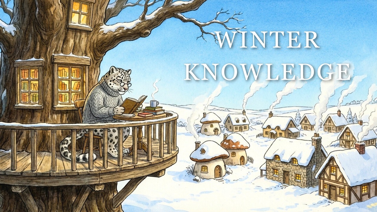 The Great Tree Library & Winter Knowledge ❄️📖 | Gentle Storybook Music from Whispering Realms