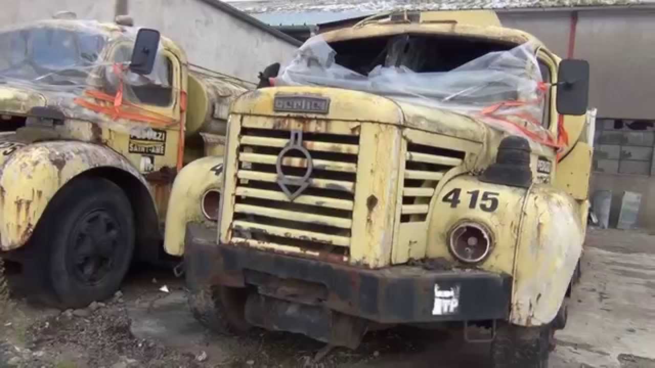 2 old trucks BERLIET GLR ABANDONED