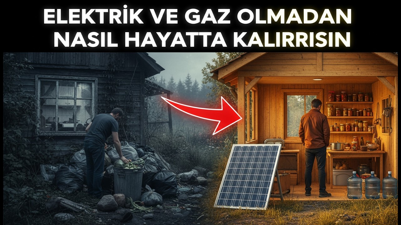 Aylarca elektriksiz ve gazsız yaşamak için evini böyle hazırlarsın