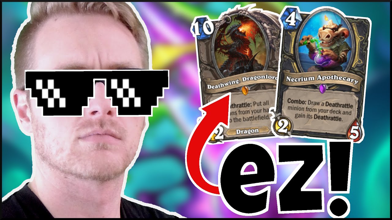 This Deck is INSANE! (EZ Wins) | Necrium Apothecary Rogue | Descent of Dragons | Wild Hearthstone