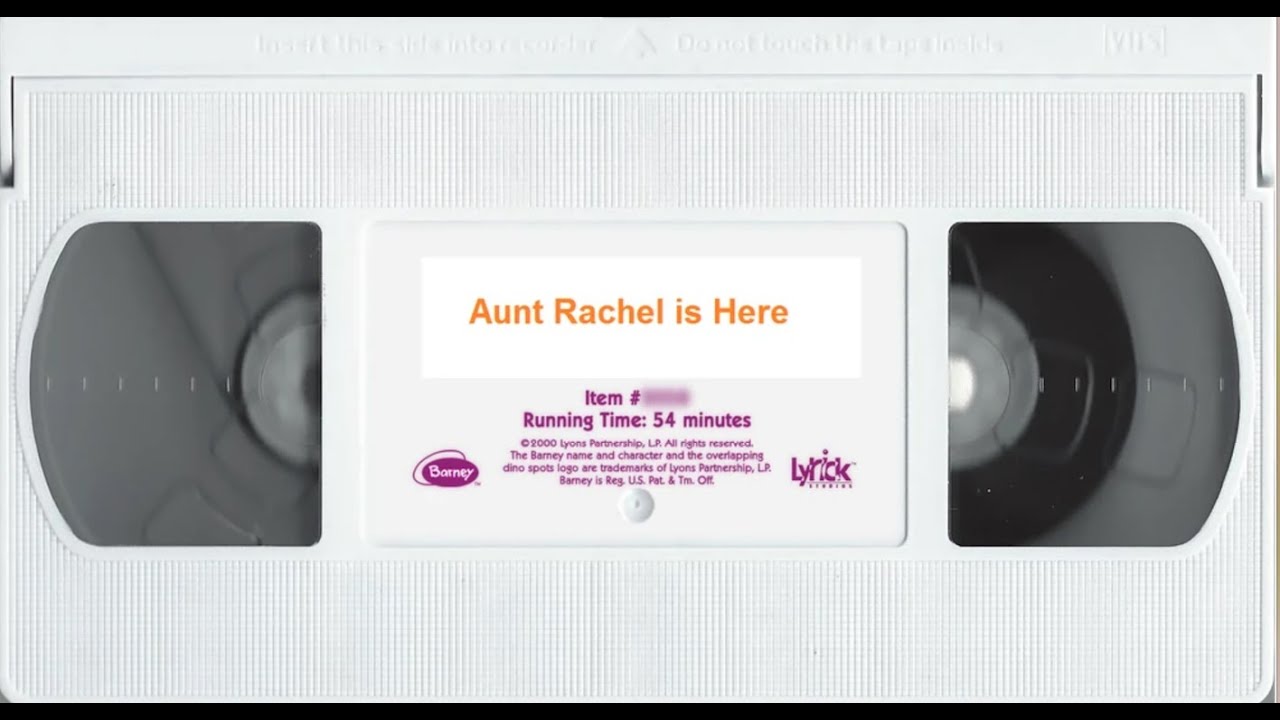 Barney: Aunt Rachel Is Here! 2000 VHS