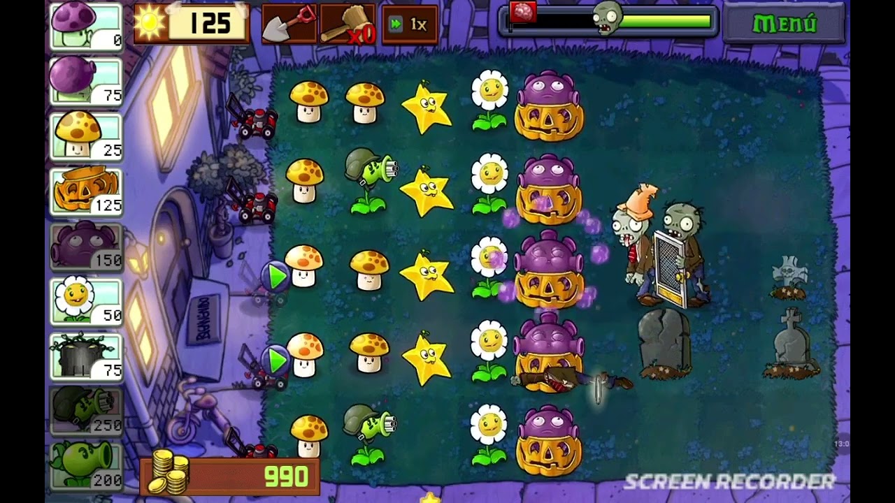 Pvz supervivencia noche🧟🧟🧟