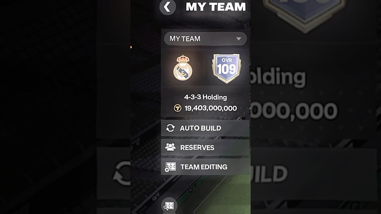 109 Ovr FC Mobile Team