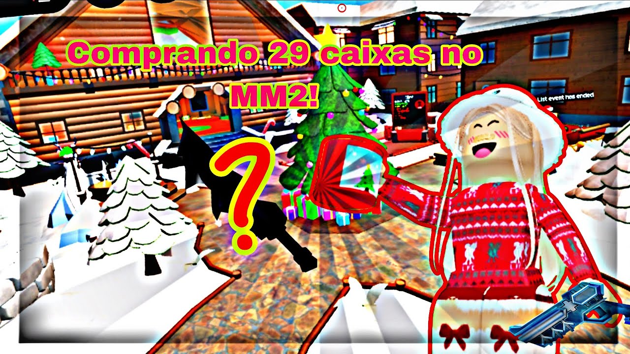 ❄️Comprando 29 Caixas no MM2!!!😱❄️(Murder Mystery 2) Será que eu peguei a godly❓