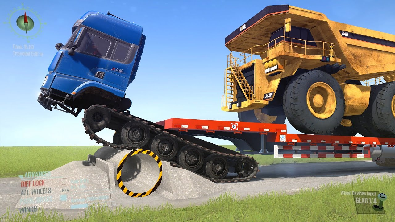 Spinning Tire Mud Mercedes Dump Truck Gameplay Ep20 #spintires #mudrunner #simulation  #gaming