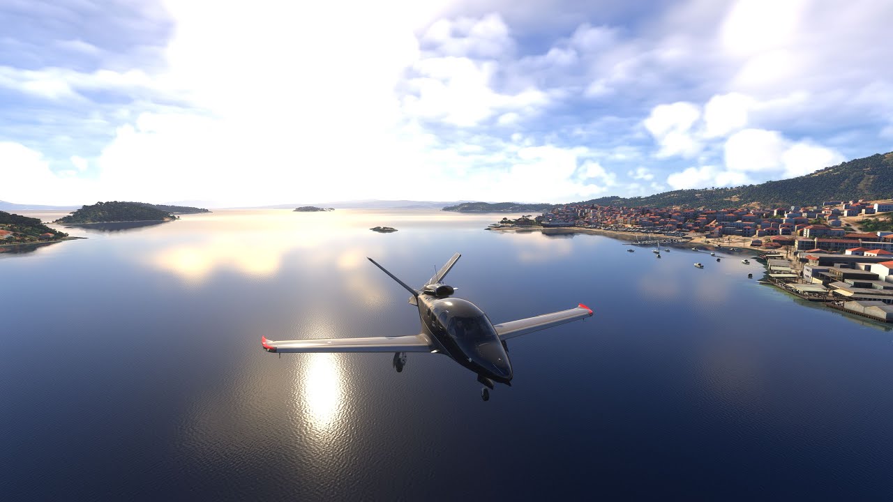 MSFS 2024 Spectacular Greek Islands Flight Mykonos - Skiathos (LGMK-LGSK) BATC 4K Cirrus Vision Jet
