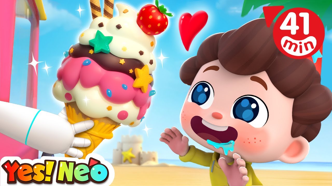 Colorful Ice Cream for Kids | Colors Song | Nursery Rhymes & Kids Songs | Starhat Neo | Yes! Neo