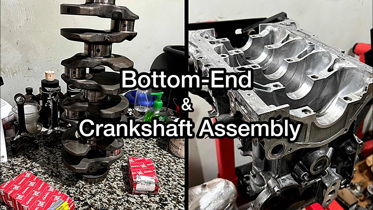 D16 and B18 Crankshaft Assembly and Oil Clearances