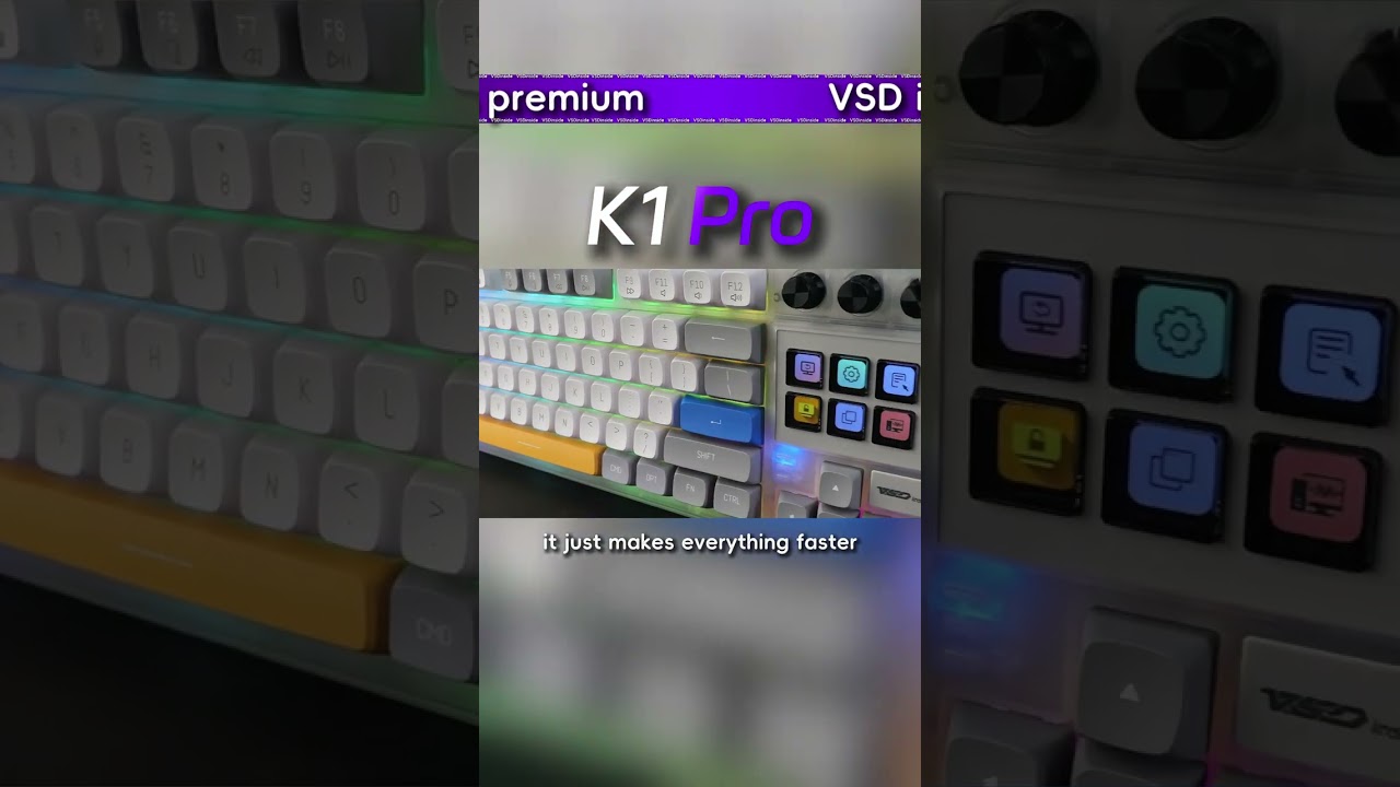 VSDinside - K1 Pro &ldquo;A next-generation mechanical keyboard.&rdquo; #vsdinside #vsdinsidekeyboard #tech