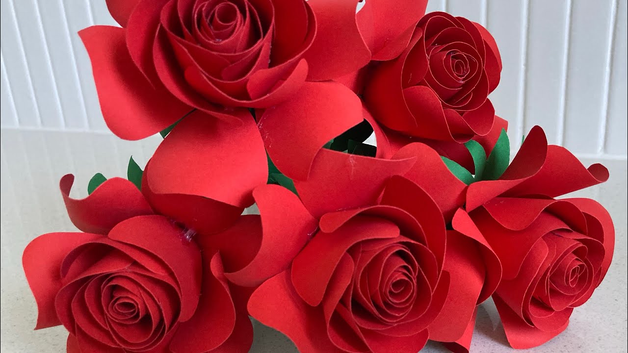 EASY TO MAKE PAPER ROSES | HOW TO MAKE PAPER FLOWERS