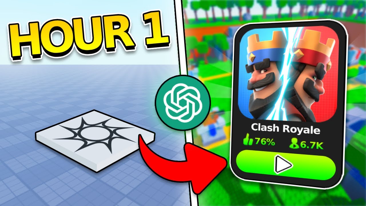 Может ли ИИ воссоздать Clash Royale в Roblox?